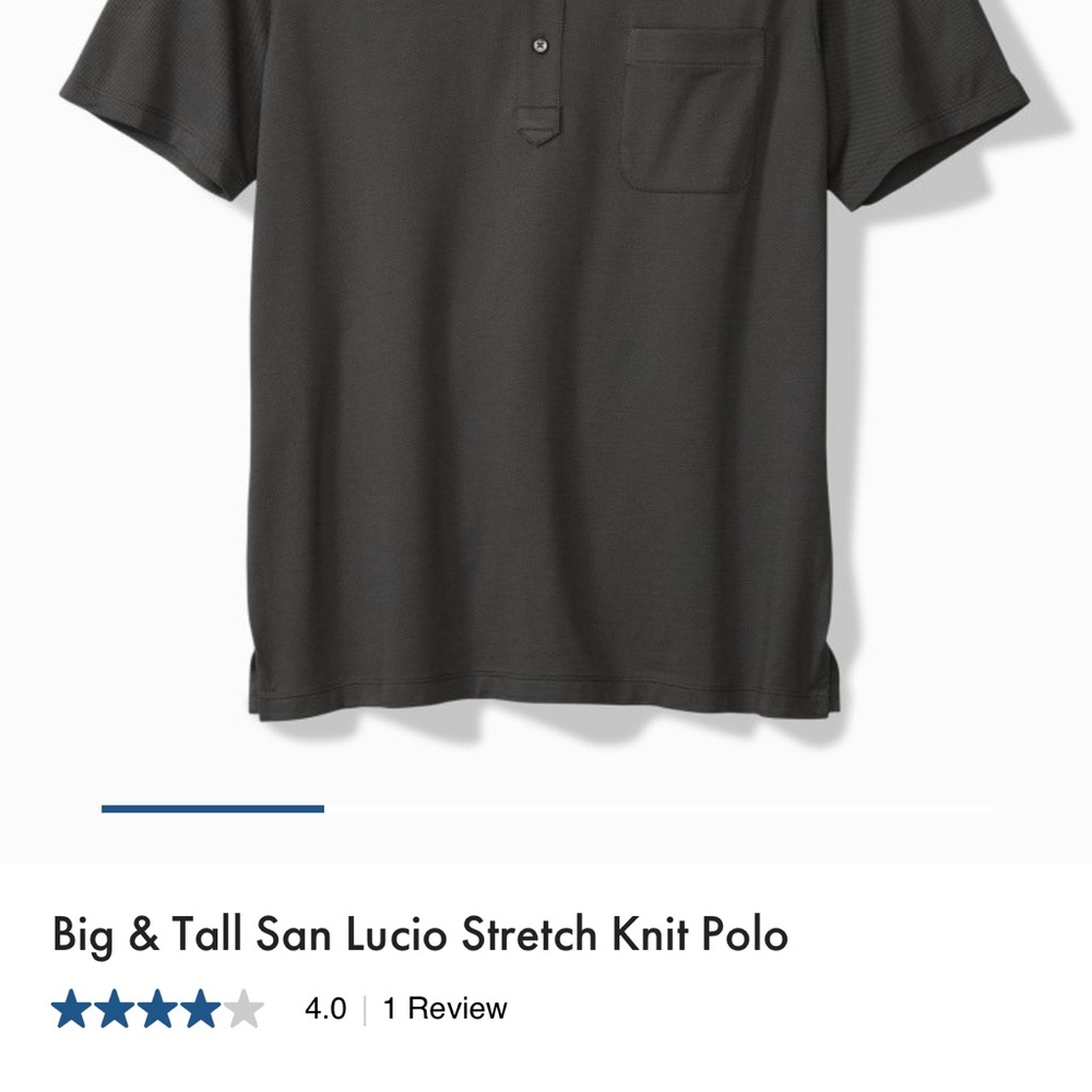 Tommy Bahama Black Stretch Knit Polo NWOT - 4xl $70